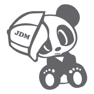 JDM Hat Panda Decal (Grey)